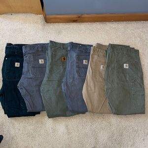 6 Carhartt Pants